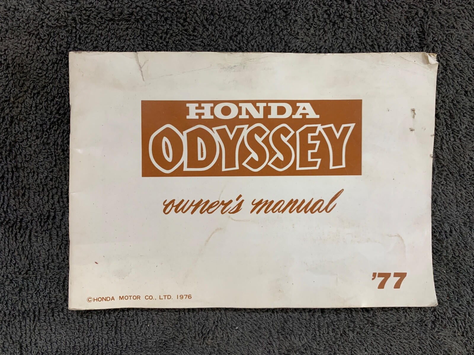1977 Honda Odyssey Owners Manual eBay