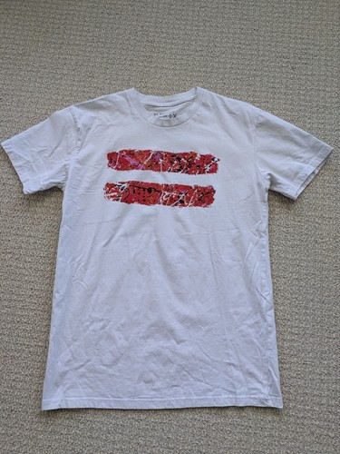 Ed Sheeran Mathematics Concert Tour T Shirt Mens Sz M White Equal Graphic USA - Picture 2 of 4