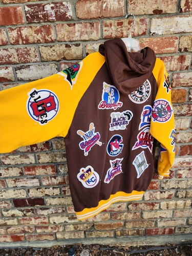 De colección NLBM All Stars Big Boy Negro League Hombres XL Museo Parche Sudadera con Capucha Marrón Usado en Excelente Condición - Imagen 11 de 23