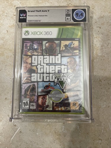 Grand Theft Auto V 5 Xbox 360 Graded WATA 9.4 A+ New Sealed - Picture 1 of 2