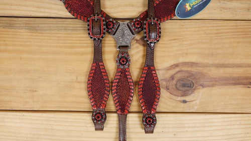 Headstall & Breast Collar Tack Set for Horse - Picture 11 of 24
