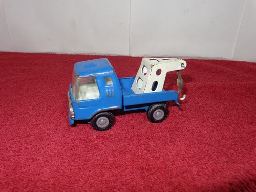VINTAGE 1970`S CHEVROLET BLUE METAL TOW TRUCK  4 x 2 x 1  1/2 in - JAPAN - Z 461 - Picture 9 of 10