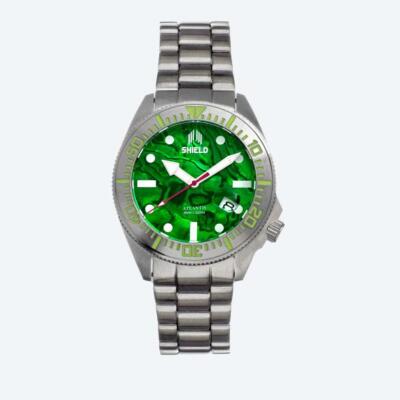Herrenuhr Silberfarben Edelstahl Shield Automatikuhrwerk UVP:399  X265