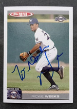 2004 Topps (Total) SIGNED: Rickie Weeks, BREWERS #747