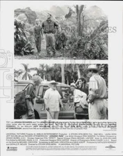 1992 Press Photo Sam Neill, Ariana Richards & Co-Stars in "Jurassic Park" Movie