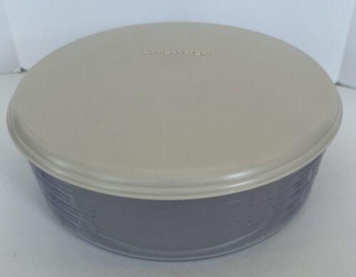 Longaberger Chip & Dip Lidded Protector Round Serving Basket 40803 40804 - Picture 5 of 18
