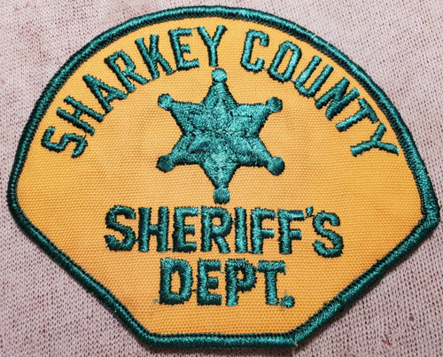MS Sharkey County Mississippi Sheriff Patch