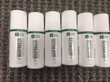 Biofreeze Professional 5% Menthol 3oz Roll Pain 6pk Relief Arthritis Aches 7/26