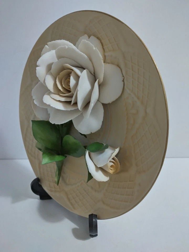 Capodimonte England's Rose Love Plate Princess Diana Tribute With COA And Box - Image 4 of 4