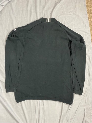 Adidas, Child's Black Embroidered 1/4 Zip Pullover Jumper, Size Medium - Used - Picture 4 of 4
