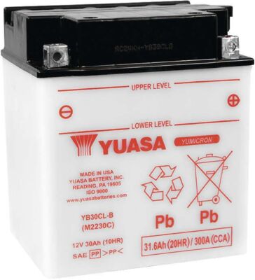 Yuasa 12V Heavy Duty Yumicron Battery For Sea-Doo Wake 155 2013 YUAM2230C