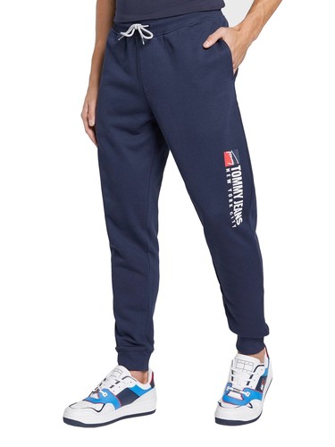 Tommy Hilfiger Jeans Pantaloni Tuta Uomo Mod. DM0DM14273 (C87) Cotone - Picture 2 of 5