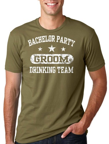 Bachelor party Groom T-shirt Groom Drinking Team Tee Shirt Engagement Wedding - Picture 6 of 7