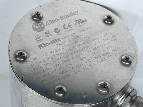 Allen-Bradley MPS-A330P-MJ52DA Kinetix Servo Motor w/ Parker PS90-010-010S2 - Picture 6 of 9