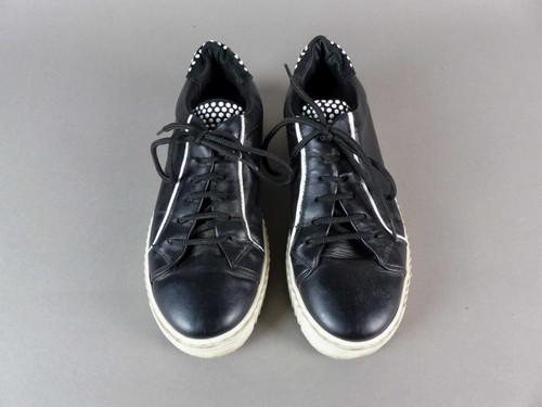 Alba Moda Damen Schuhe Plateau Sneaker Gr. 40 schwarz Leder Turnschuhe (20697) - Bild 3 von 9