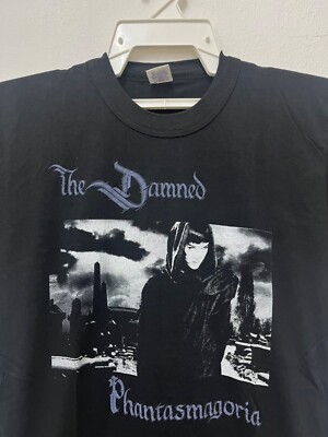 Damned: Vanian Face Glow In The Dark T-Shirt Long Sleeve T-Shirt / 3X - Foto 5
