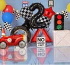 40" Helium Air Age Foil Number Balloons Race Car Birthday Party Events Decor