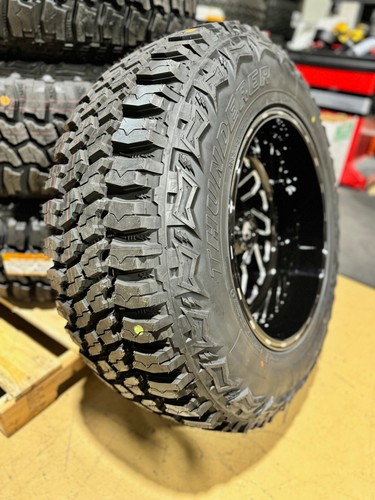4) 20x12 Fuel D581 Triton Black Wheels 37" MT Tires 6x5.5 Dodge Ram 1500 TRX - Picture 6 of 7