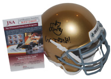 ISAIAH FOSKEY signed (NOTRE DAME FIGHTING IRISH) Go Irish! mini helmet JSA ISAIAH FOSKEY signed (NOTRE DAME FIGHTING IRISH) Go Irish! mini helmet JSA