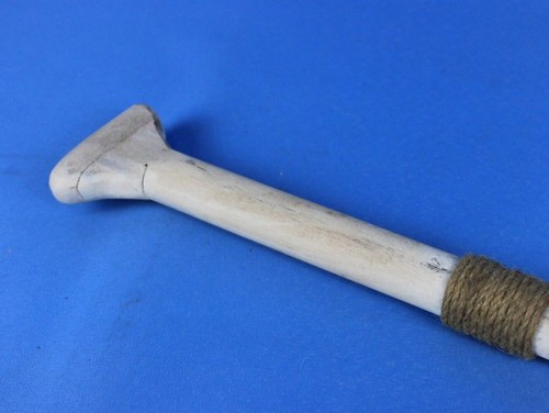Paleta decorativa de madera rústica encalada para bote de remo con ganchos 24" - Imagen 3 de 5