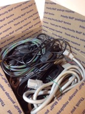 Lot of 25 A/C Power Cords White/Grey/Black mix Monitor TV Printer Computer more