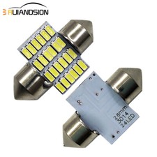 2pcs 24 Smd Led 3014 28mm Car Interior Dome Festoon Bulb Light Lamp White Dc 12v 2pcs 24 Smd Led 3014 28mm Car Interior Dome Festoon Bulb Light Lamp White Dc 12v