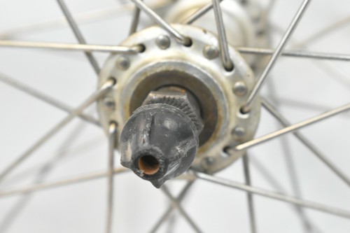 Front 700c Touring Road Bike Wheel & Hub OLW100 36S AV QR Silver USA Shipping - Picture 3 of 11