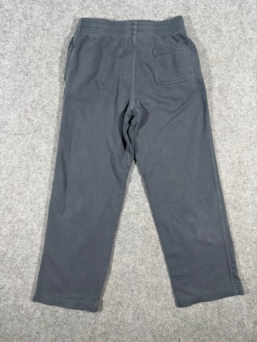 Nike Sweatpants Boys Medium Blue Gray Fleece Joggers Embroidered Swoosh - Picture 2 of 7