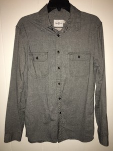 Men-039-s-Medium-Button-Up-Long-Sleeve-Shirt-by-Goodfellow-amp-Co-100-Cotton-Heavy