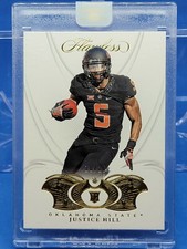 #10/20 Justice Hill Rare Gem Rookie Card 2019 Panini Flawless OSU Okla St Ravens
