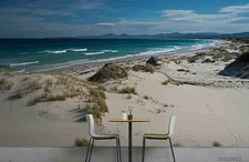 3D Sea  Beach Wallpaper Wall Mural Removable Self-adhesive Sticker9054