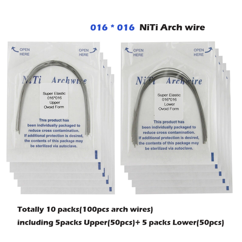 100pcs Dental Orthodontic Niti Arch Wires Ovoid Form Arches Round Rectangular - Picture 27 of 33