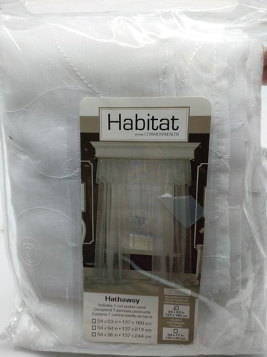 Tenda a palloncino Habitat Rod pannello tascabile bianco 54 pollici x 63 pollici Hathaway  - Foto 1 di 7