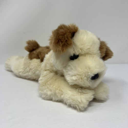 TY Clásico Peluche Bebé Parches Perro Marrón Blanco Gorro Bebé 1998 Retirado 12" - Imagen 9 de 16
