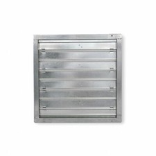 Dayton 3C725E Motorized Damper, For Fan Dia. 16 in, Galvanized Steel