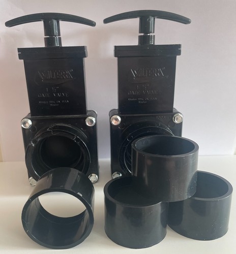 1.5INCH VALTERRA SLIDE VALVE *TWIN PACK* FOR 1.5INCH SOLVENT WELD AND PRESSURE - Picture 4 of 6