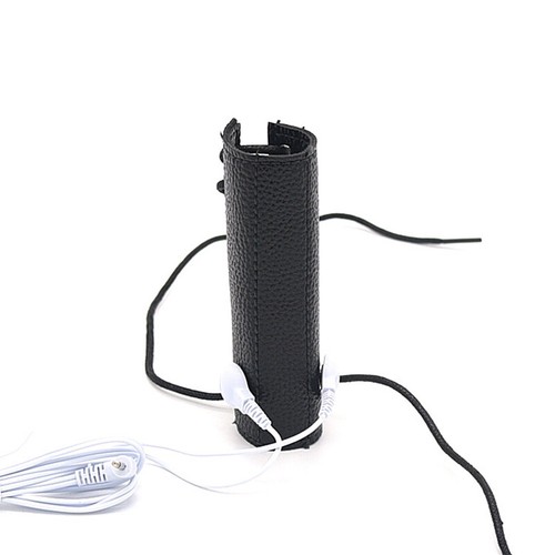 Leather Penis Ring BDSM Electro Stimulation Orgasm Masturbation Adult Sex Toys - Picture 8 of 13