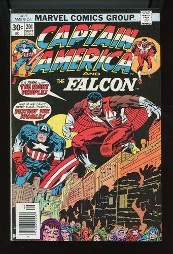 1976 Marvel, " Captain America " # 201, Falcon cover, Night People, VF/NM, BX95