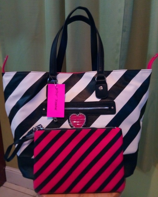betsey johnson split decision tote