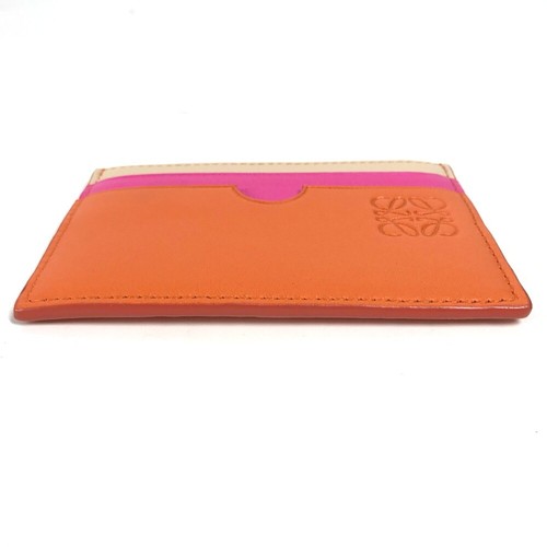 LOEWE Tricolor color Anagram logo Business Card Holder Pass Case Card Case - Picture 5 of 12