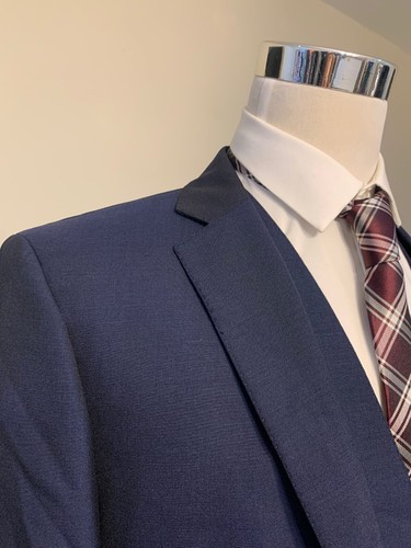 Calvin Klein Herren Anzug Navy 40L, Hose 33W, 3 Teile - Bild 3 von 10