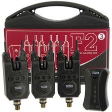 Fishing Bite Alarm Set 3pc With Wireless Receiver Tone Volume & Sensitive Carp