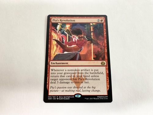 Pia's Revolution (X1) Aether Revolt MTG (Lightly Played) - Picture 1 of 2