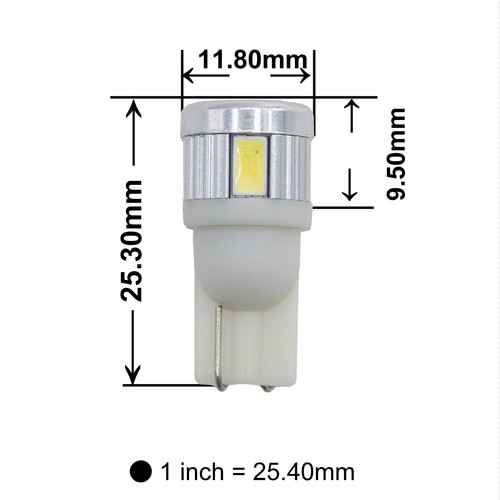 LED Bulb License Plate Number Plate light T10 6SMD 5630 fit for Suzuki Jimny - Imagen 5 de 5