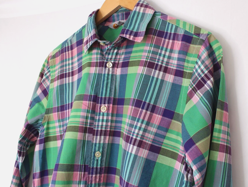 Carhartt Conform Green Check Button Up Shirt Medium - Picture 3 of 12