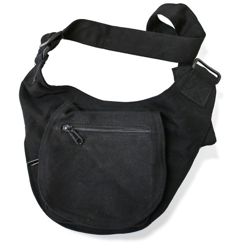 Gürteltasche Hüfttasche Geldgürtel Bauchtasche Baumwolle Hippie schwarz od. grün - Bild 3 von 5