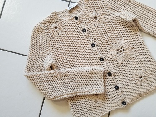 Iris von Arnim Wunderschöne dicke sehr weiche Kaschmir Strickjacke Ajour Muster - Bild 9 von 12