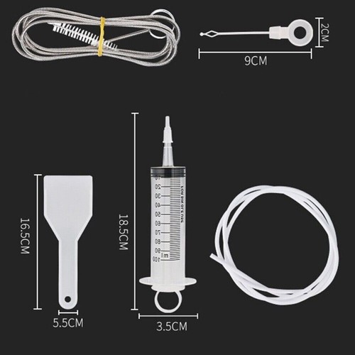 5x Kühlschrank Reinigung Set Abflusslochentferner Werkzeug Abflussloch Bürste - Picture 3 of 12