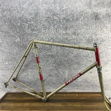 VIntage Frejus Frame Set 60 cm Campagnolo Reynolds 531 Lugged Steel 123 mm Italy