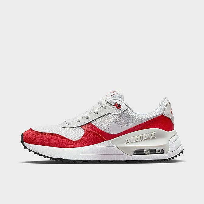Big Kid's Nike Air Max SYSTM White/White-University Red